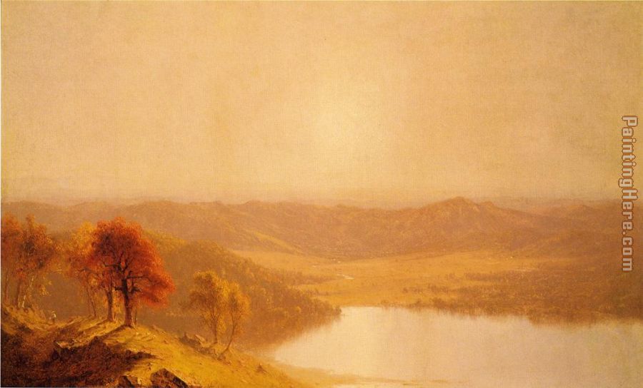 A View from the Berkshire Hills, near Pittsfield, Massachusetts painting - Sanford Robinson Gifford A View from the Berkshire Hills, near Pittsfield, Massachusetts art painting